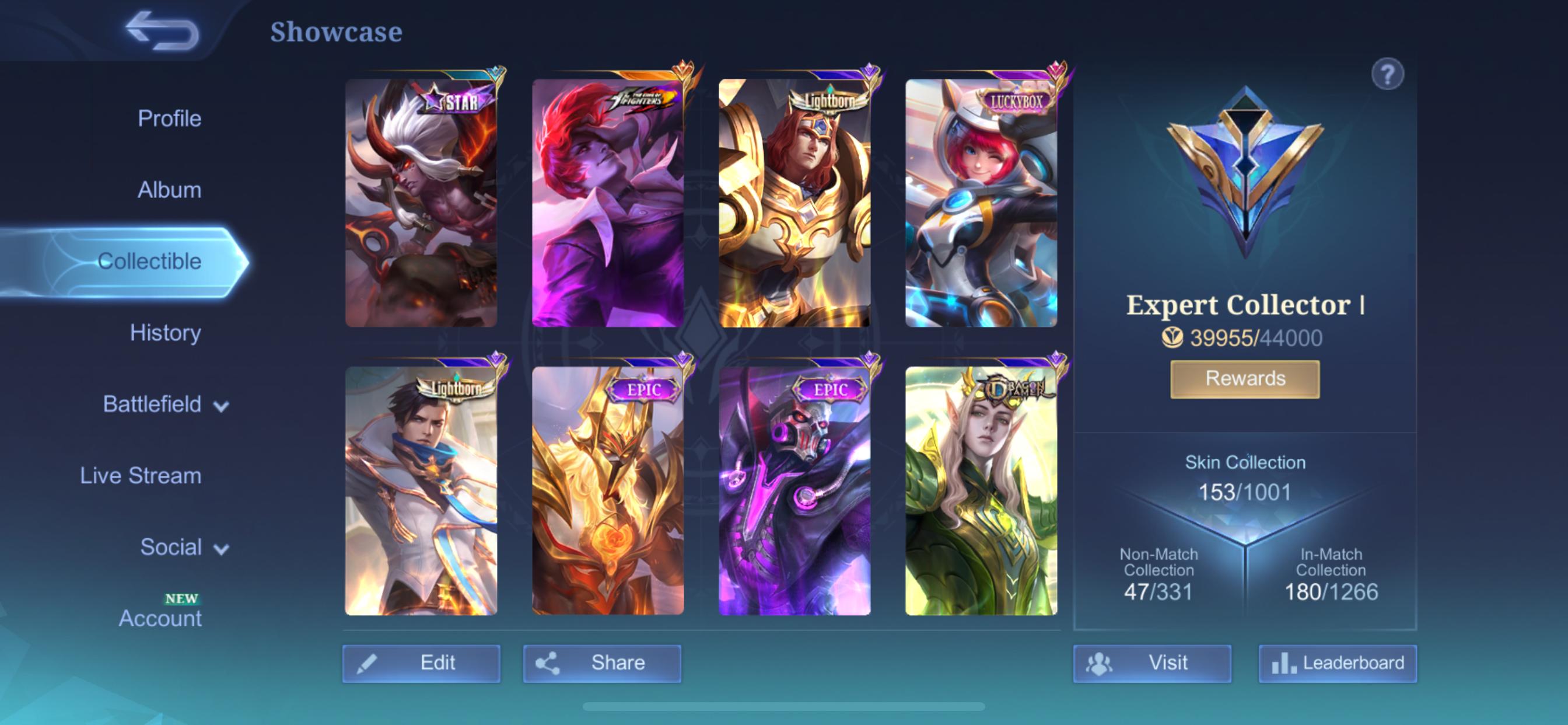 MOBILE LEGENDS TIER LEGENDS 6